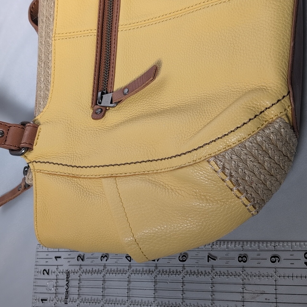 The Sak Kendra Leather Hobo Shoulder Bag Espadrille with Tassel in Sunlight - Picture 13 of 16